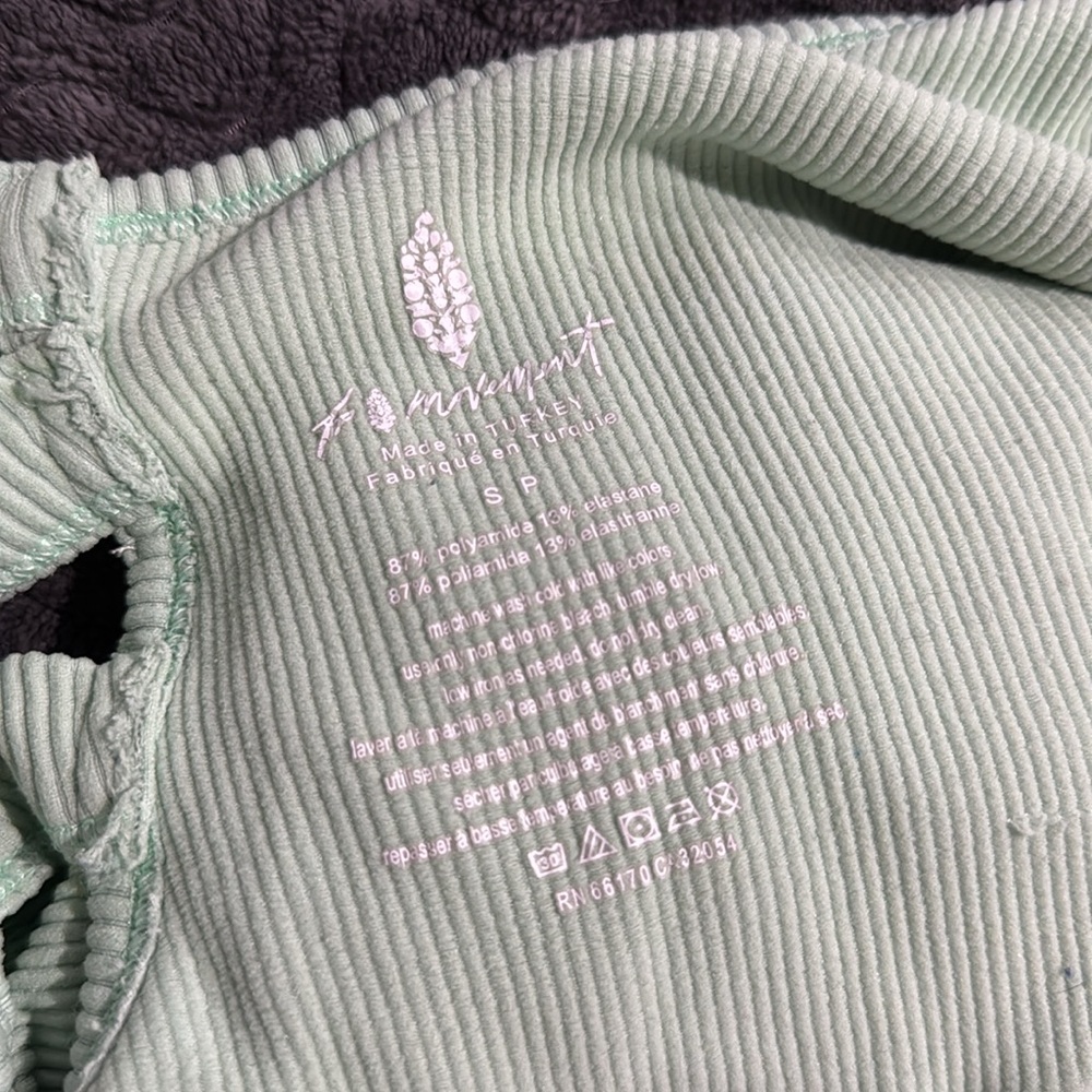 NWOT Free People FP Movement Free Throw Onesie Jumpsuit S Small Green - Picture 8 of 8